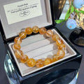 Yellow Flower Agate Crystal Bracelet — soft radiance, One of a Kind