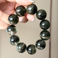Phantom Quartz & Natural Jade Crystal Bracelet — quiet warmth, One of a Kind