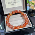Red Flower Agate Crystal Bracelet — quiet warmth, One of a Kind