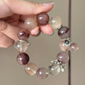 Rabbit Hair Quartz Crystal Bracelet — natural character, One of a Kind