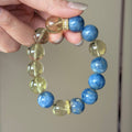 Kyanite & Citrine Crystal Bracelet — grounded calm, One of a Kind