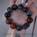 Rabbit Hair Quartz Crystal Bracelet — natural character, One of a Kind