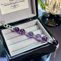Brazilian Amethyst Crystal Bracelet — gentle glow, One of a Kind