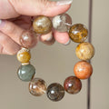 Phantom Quartz Crystal Bracelet — quiet warmth, One of a Kind