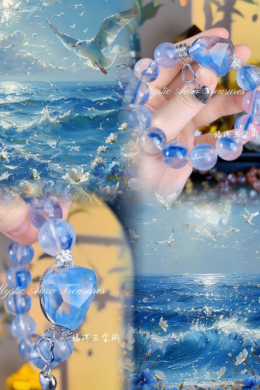 Blue Rutile and Kyanite Crystal DIY Bracelet