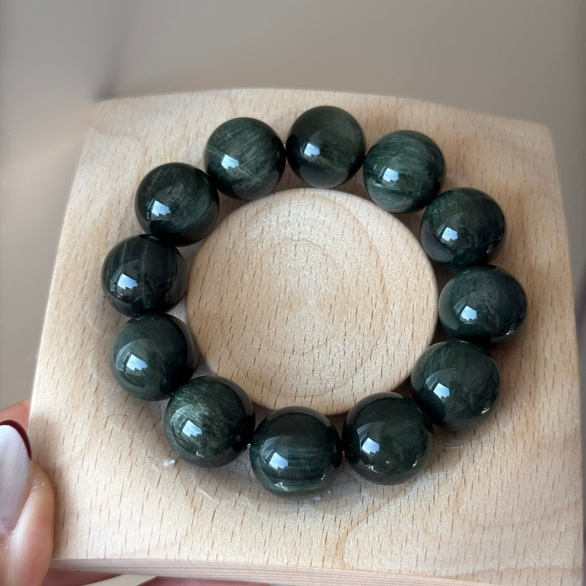 Rabbit Hair Quartz Crystal Bracelet — natural character, One of a Kind