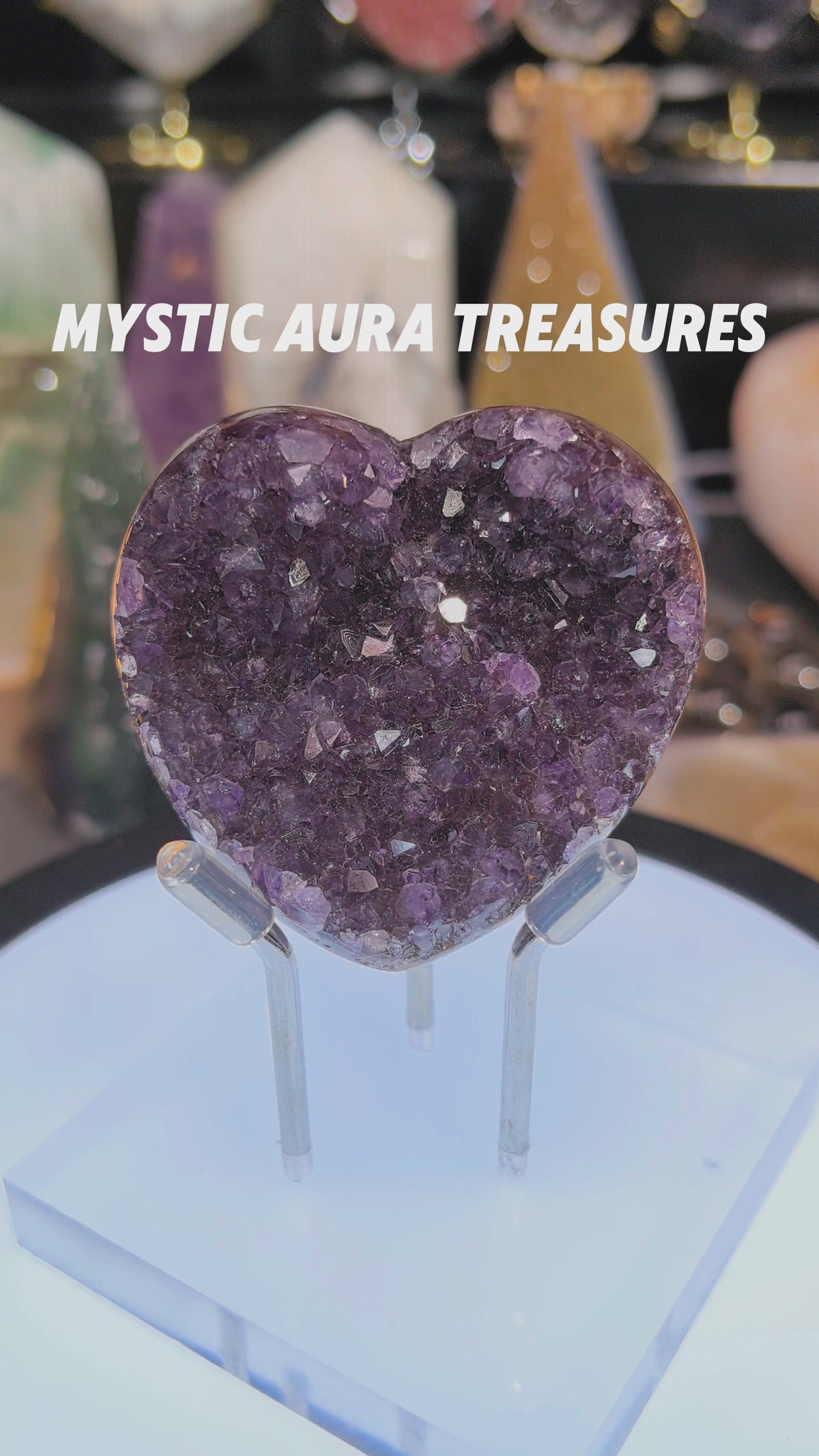 Brazilian Amethyst Heart Crystal, 75g