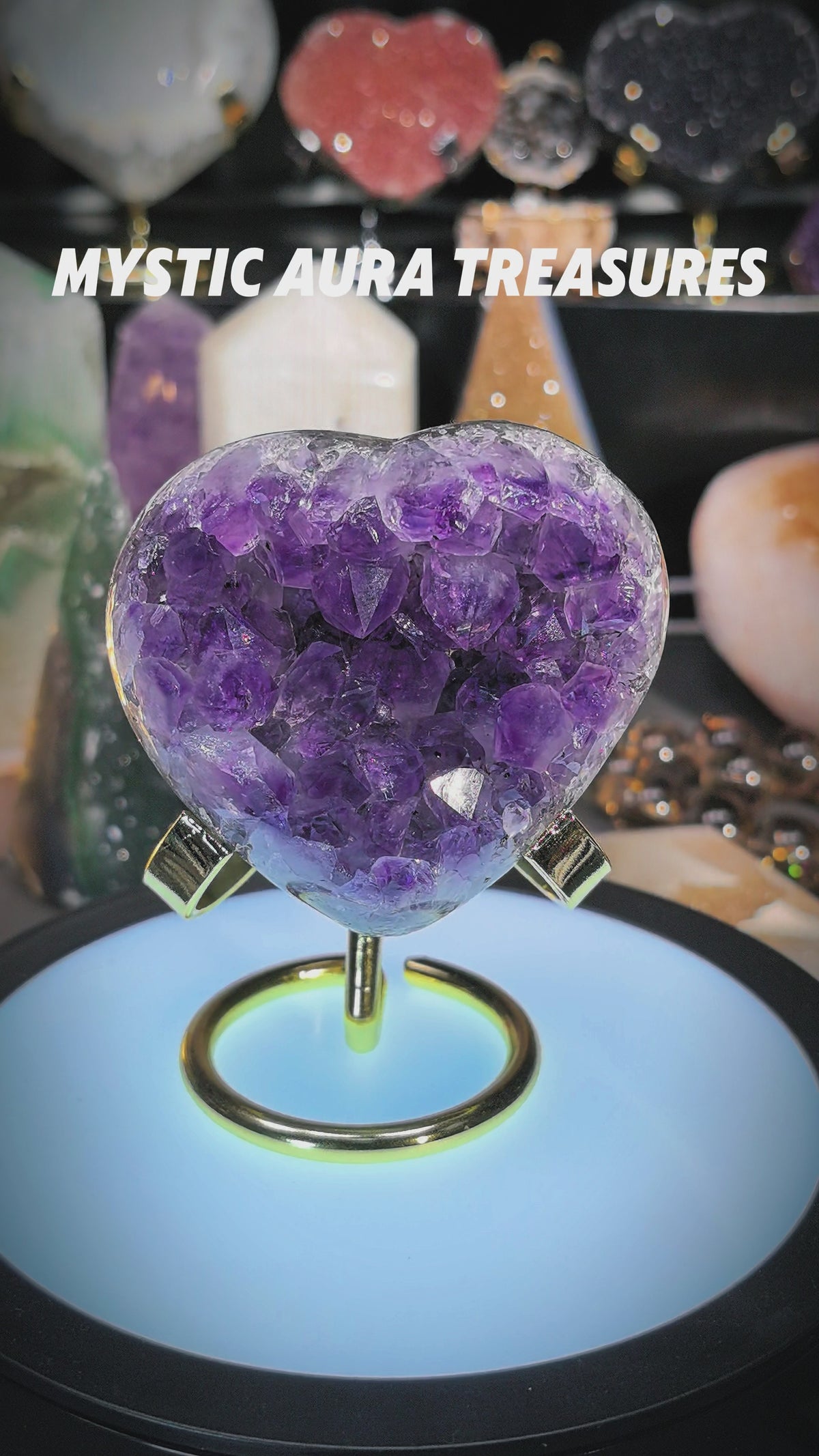Brazilian Amethyst Heart Crystal, 249.2g